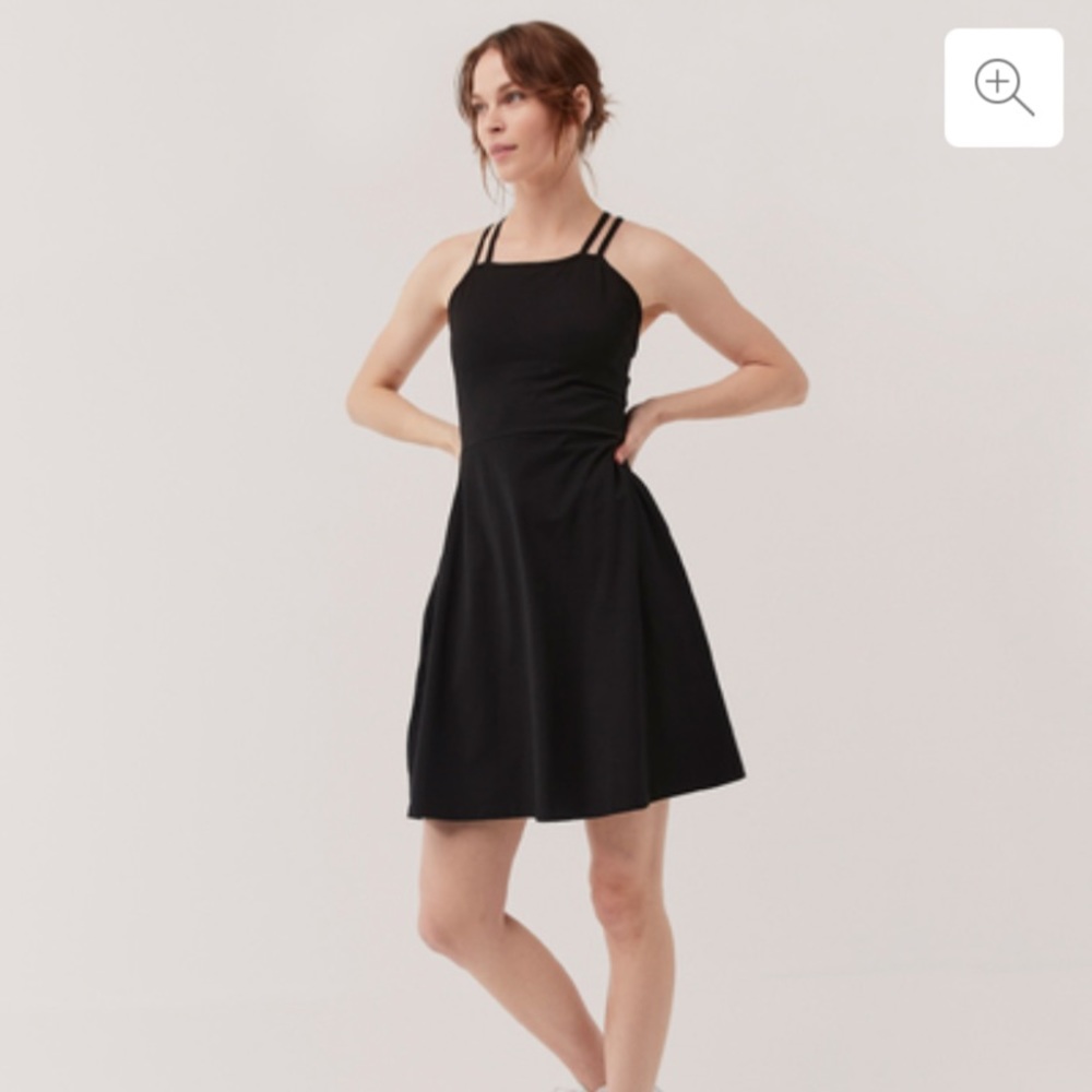 Pact Fit & Flare Strappy Dress